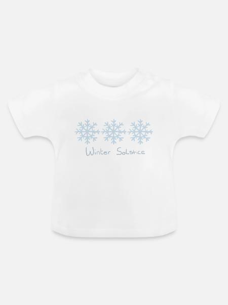 Wintersonnenwende - Baby Bio-T-Shirt mit Rundhals - Weiß