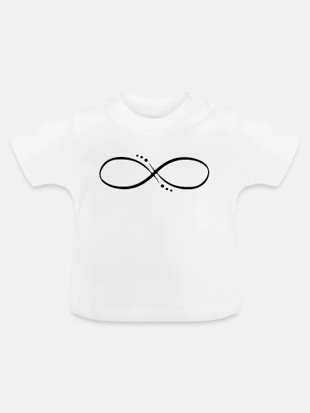 Unendlichkeitssymbol Infinity Unendlichkeit Symbol - Baby Bio-T-Shirt mit Rundhals - Weiß