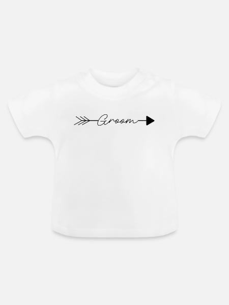 Groom - Baby Bio-T-Shirt mit Rundhals - Weiß