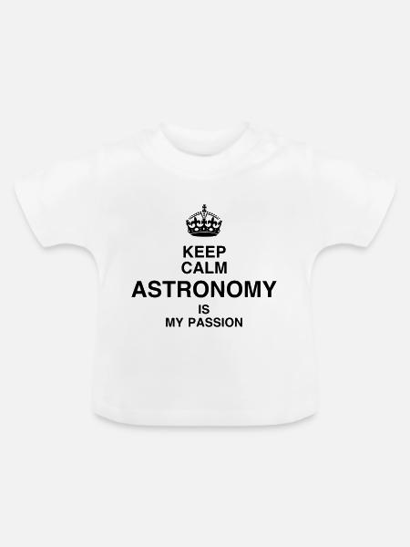 Astronomie / Astronom / Astronomy / Astronomer - Baby Bio-T-Shirt mit Rundhals - Weiß