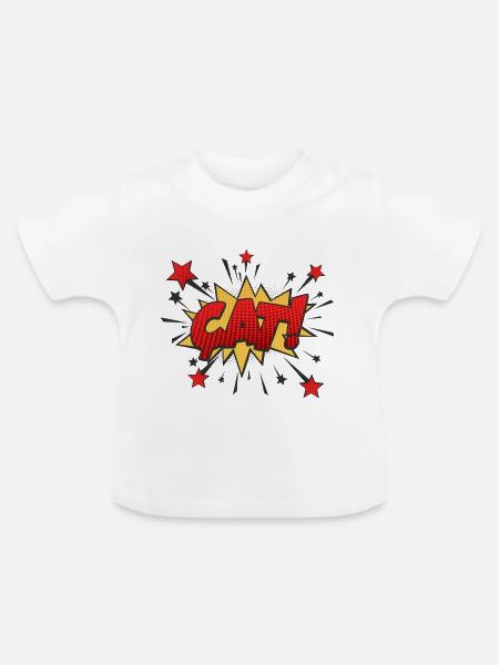 çat - Baby Bio-T-Shirt mit Rundhals - Weiß