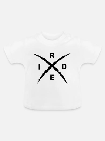 Ride - Baby Bio-T-Shirt mit Rundhals - Weiß