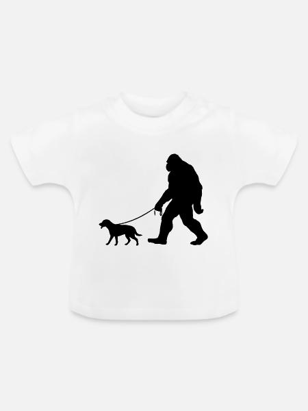 Bigfoots bester Freund: - Baby Bio-T-Shirt mit Rundhals - Weiß
