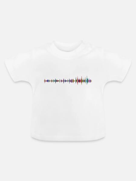 Sound - Baby Bio-T-Shirt mit Rundhals - Weiß