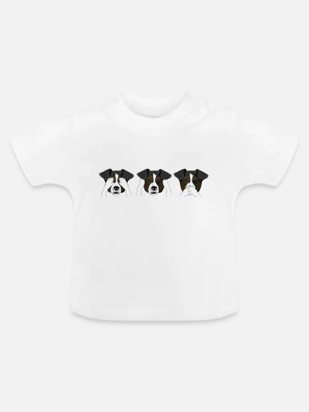 Dogs - Baby Bio-T-Shirt mit Rundhals - Weiß