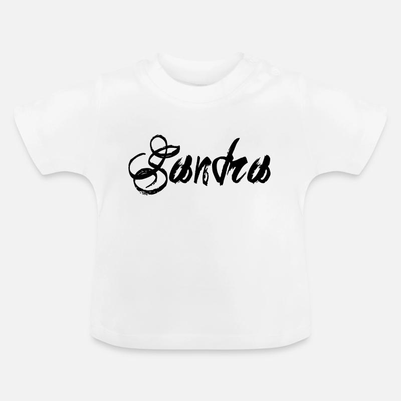 Sandra - T-shirt bio col rond Bébé - blanc