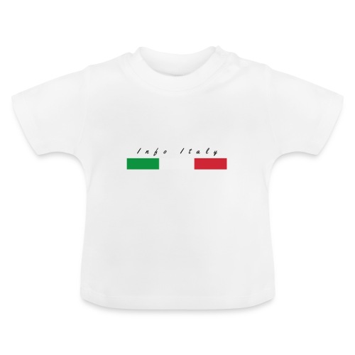 Info Italy Design - Maglietta ecologica con scollo rotondo per neonato