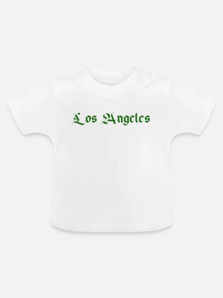 Los Angeles - Baby Bio-T-Shirt mit Rundhals - Weiß