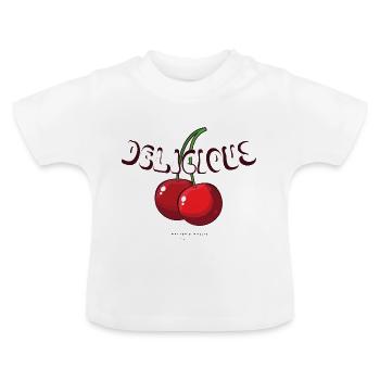 Walter & Wallis - Pop Art 5 - Baby Organic T-Shirt with Round Neck - white - Front