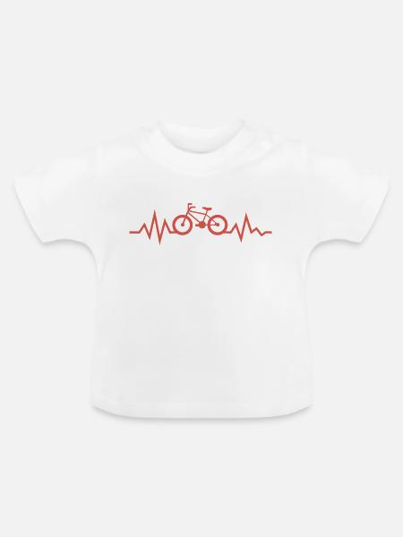 Fahrrad - Baby Bio-T-Shirt mit Rundhals - Weiß
