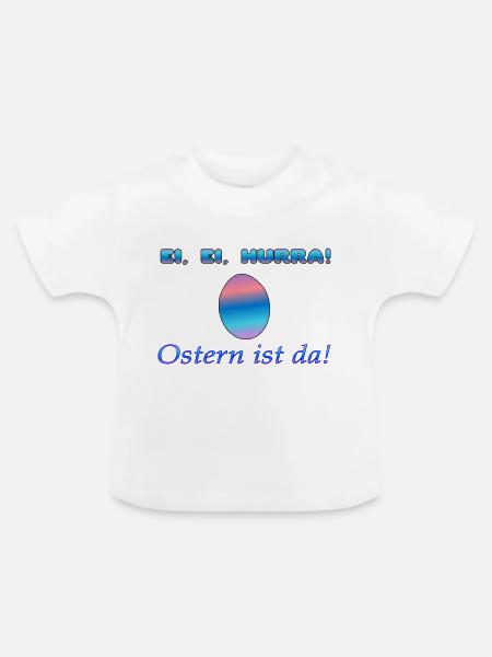 Osterei - Baby Bio-T-Shirt mit Rundhals - Weiß