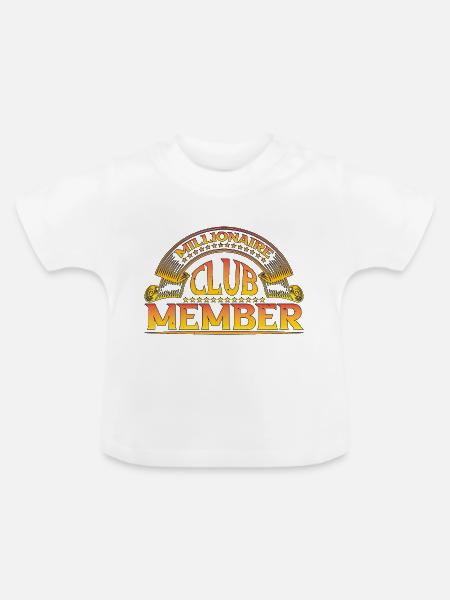 Millionaire Club Member 35 - Baby Bio-T-Shirt mit Rundhals - Weiß