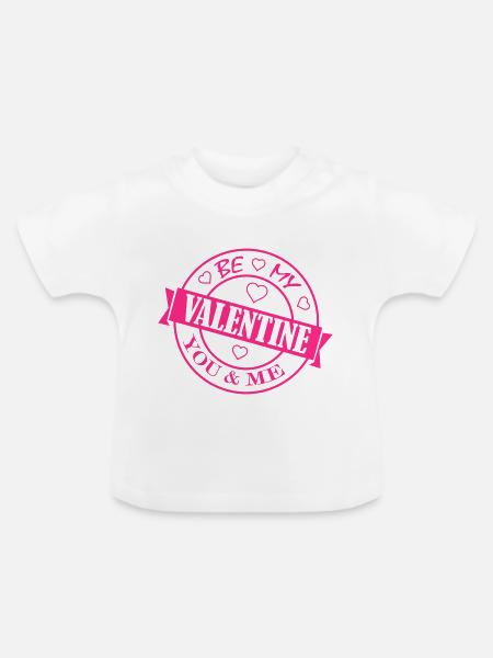 valentine - Baby Bio-T-Shirt mit Rundhals - Weiß