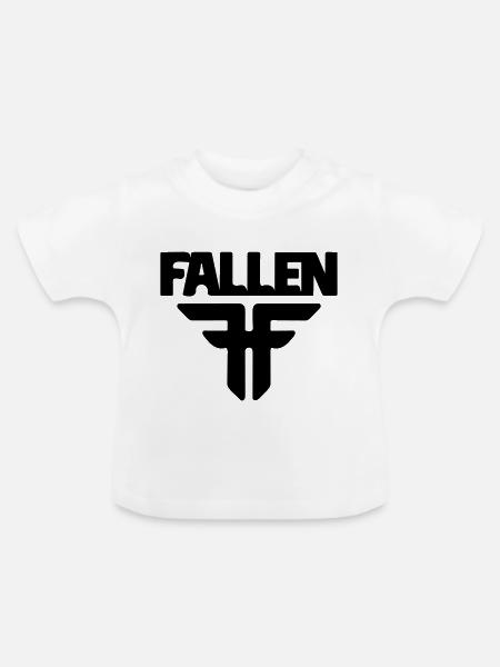 gefallen - Baby Bio-T-Shirt mit Rundhals - Weiß