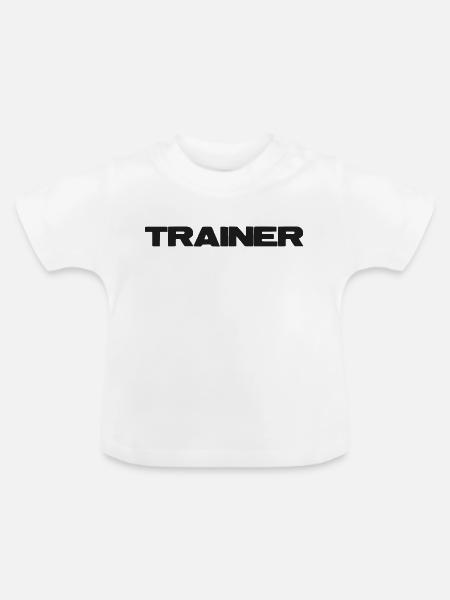 Trainer Bold - Baby Bio-T-Shirt mit Rundhals - Weiß