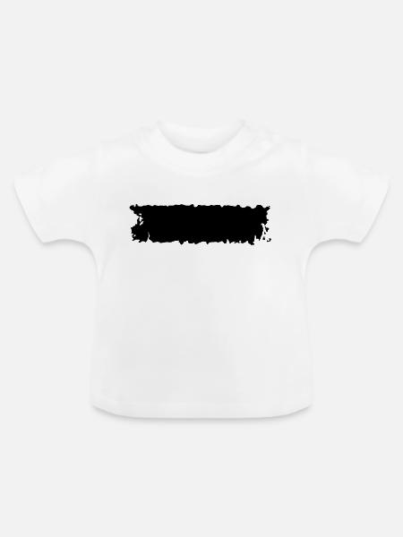 streifen - Baby Bio-T-Shirt mit Rundhals - Weiß