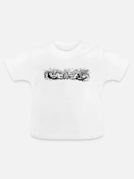 Max und Moritz 2 - Baby Bio-T-Shirt mit Rundhals - Weiß