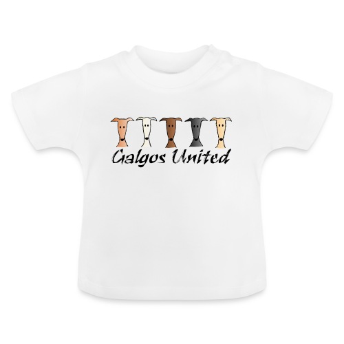 Galgos united - Baby Bio-T-Shirt mit Rundhals