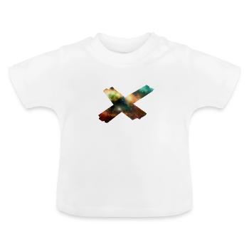 univers - T-shirt bio col rond Bébé - blanc - Devant