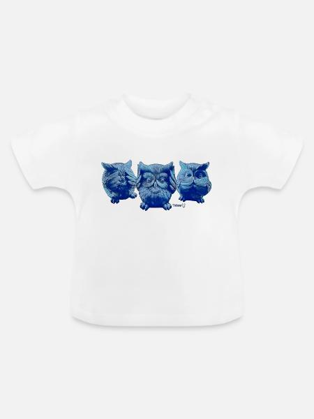 Siehe Nr - Baby Bio-T-Shirt mit Rundhals - Weiß