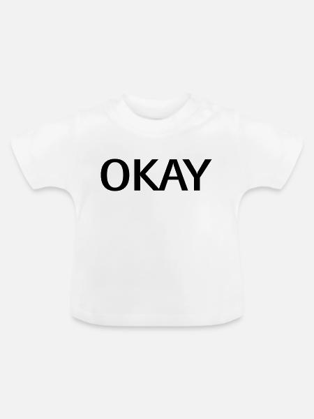 okay - Baby Bio-T-Shirt mit Rundhals - Weiß