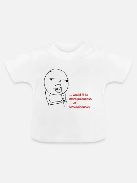 Giftig - Baby Bio-T-Shirt mit Rundhals - Weiß