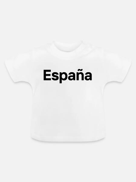 Espana - Baby Bio-T-Shirt mit Rundhals - Weiß