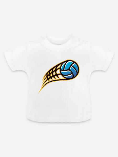 Ballsport - Baby Bio-T-Shirt mit Rundhals - Weiß