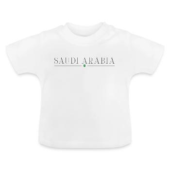Saudi Arabien - Baby Bio-T-Shirt mit Rundhals - Weiß - Vorne