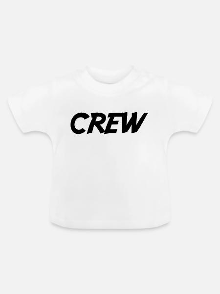 Crew - Baby Bio-T-Shirt mit Rundhals - Weiß