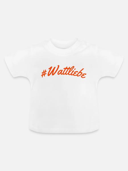 #Wattliebe - Baby Bio-T-Shirt mit Rundhals - Weiß