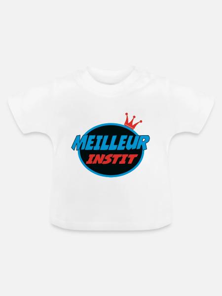 BESTER LEHRER - Baby Bio-T-Shirt mit Rundhals - Weiß