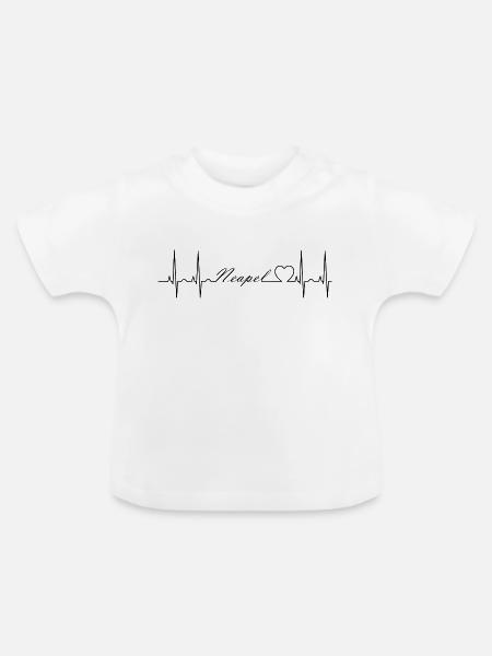Neapel - Baby Bio-T-Shirt mit Rundhals - Weiß