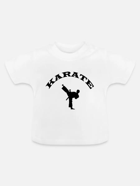 karate - Baby Bio-T-Shirt mit Rundhals - Weiß