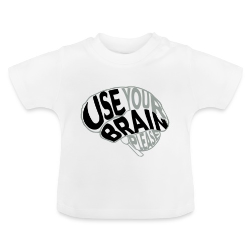 Use your brain - Maglietta ecologica con scollo rotondo per neonato