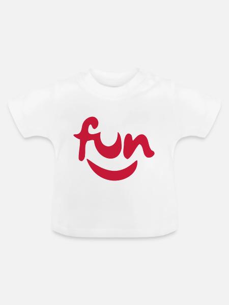 Spaß - Baby Bio-T-Shirt mit Rundhals - Weiß