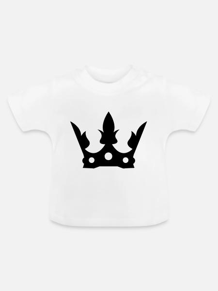 crown de - Baby Bio-T-Shirt mit Rundhals - Weiß
