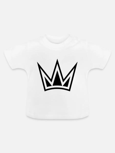 crown de - Baby Bio-T-Shirt mit Rundhals - Weiß