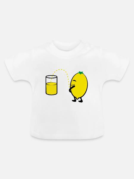 2541614 127819439 lemon - Baby Bio-T-Shirt mit Rundhals - Weiß