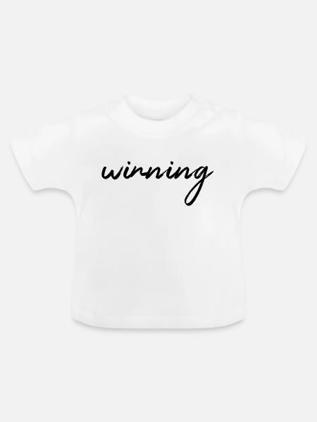 winning - Baby Bio-T-Shirt mit Rundhals - Weiß