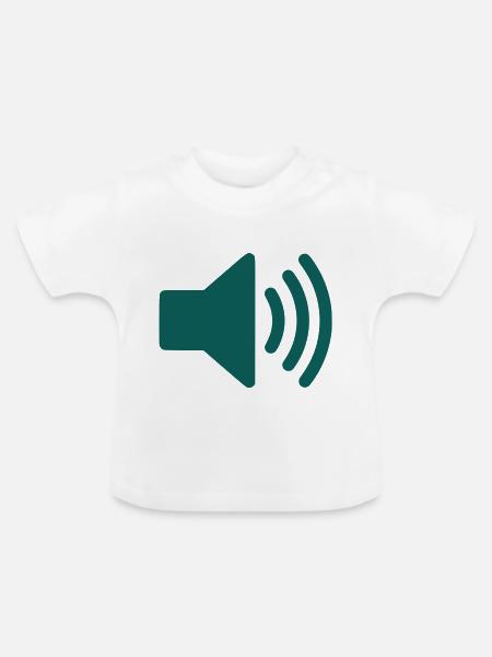 volume - Baby Bio-T-Shirt mit Rundhals - Weiß