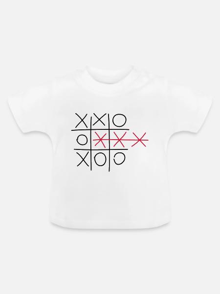 play_fail_f2 - Baby Bio-T-Shirt mit Rundhals - Weiß