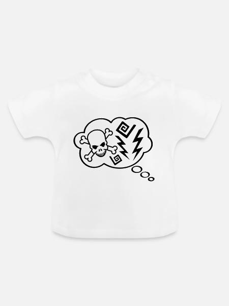 Think Bubble Angry - Baby Bio-T-Shirt mit Rundhals - Weiß