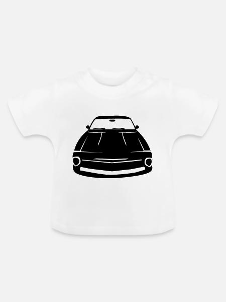 auto - Baby Bio-T-Shirt mit Rundhals - Weiß