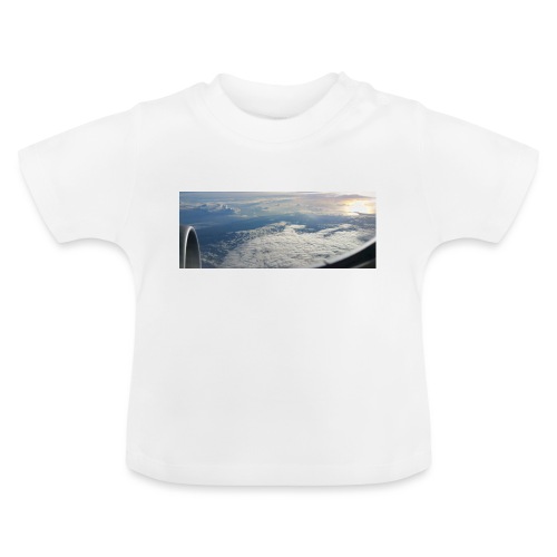 Flugzeug Himmel Wolken Australien - 2. Motiv - Baby Bio-T-Shirt mit Rundhals
