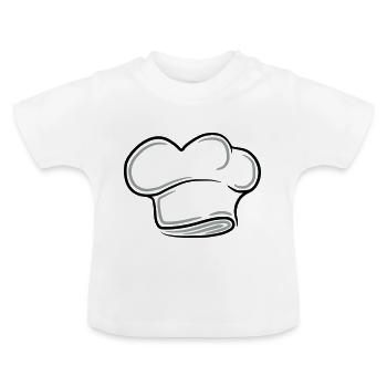 Conception de tatouage pour le chapeau du Chef exé - T-shirt bio col rond Bébé - blanc - Devant