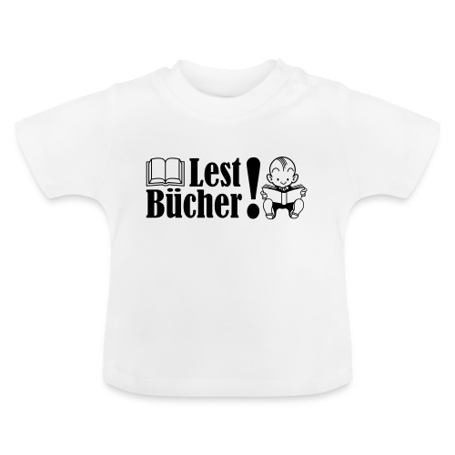 Lest Bücher! - Baby Bio-T-Shirt mit Rundhals