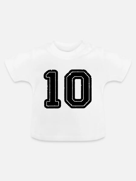 10 - Baby Bio-T-Shirt mit Rundhals - Weiß
