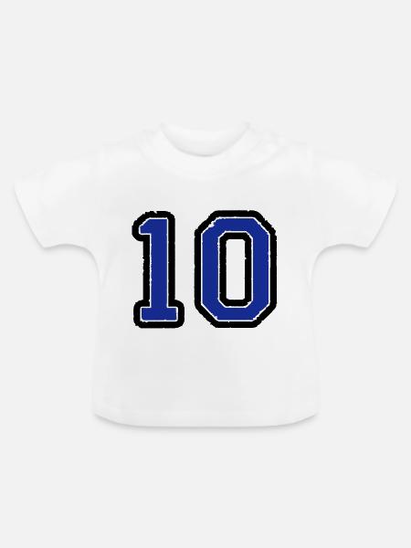 10 - Baby Bio-T-Shirt mit Rundhals - Weiß