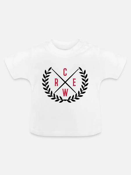 crew kranz - Baby Bio-T-Shirt mit Rundhals - Weiß